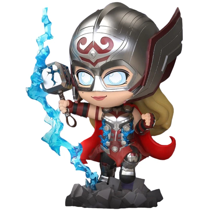 ORIGINAL Hot Toys Cosbaby Marvel - Mighty Thor (Battling Version) - Thor Love and Thunder