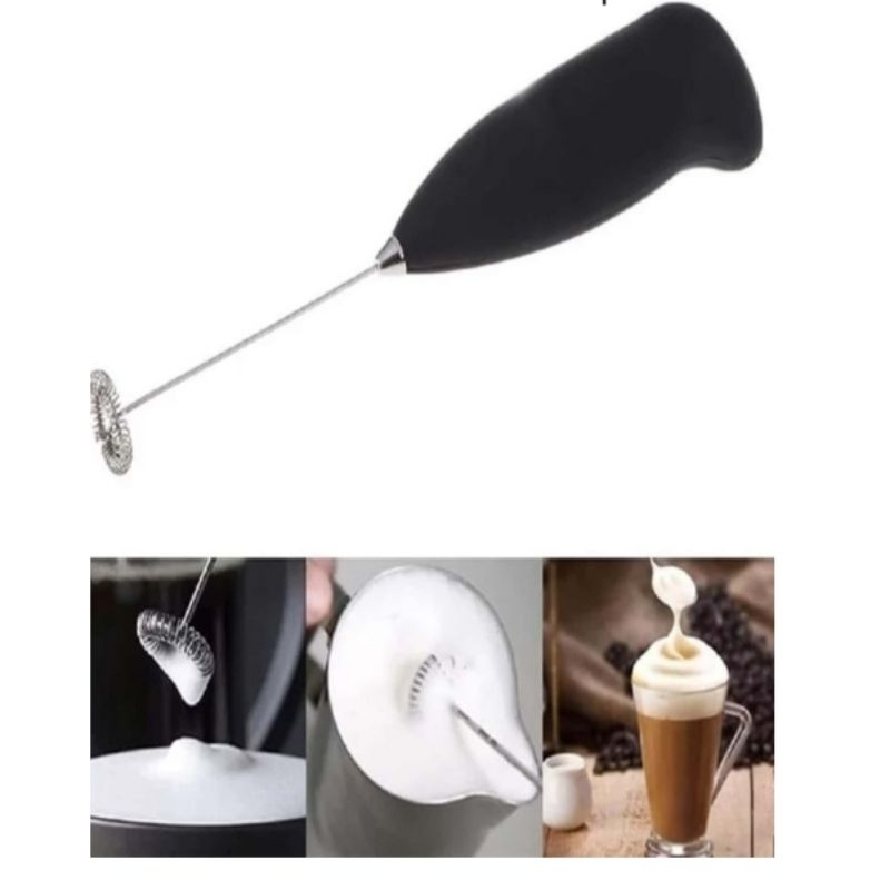 Mini Mixer Elétrico Inox Misturador Shake Bebidas Envio Imediato