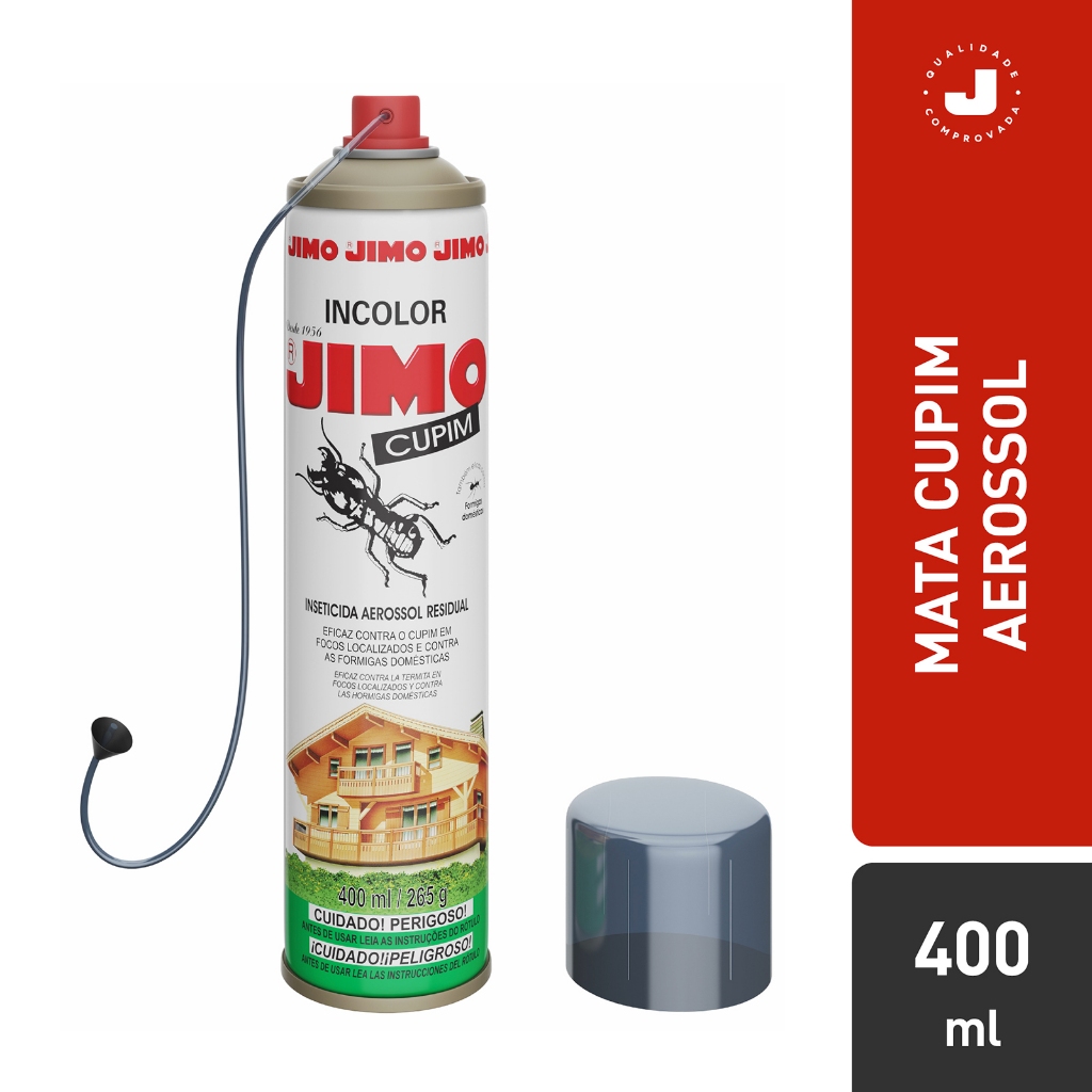 Jimo Cupim Incolor Spray de 400ml / Eficiente para Cupins, Brocas e Formigas Domésticas