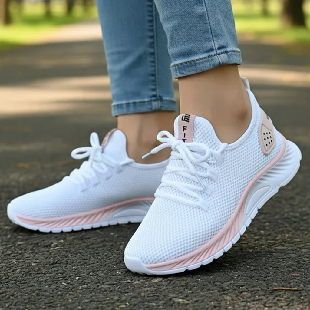 Tênis Esportivo Branco Fitt Shoes Unissex — foto 3