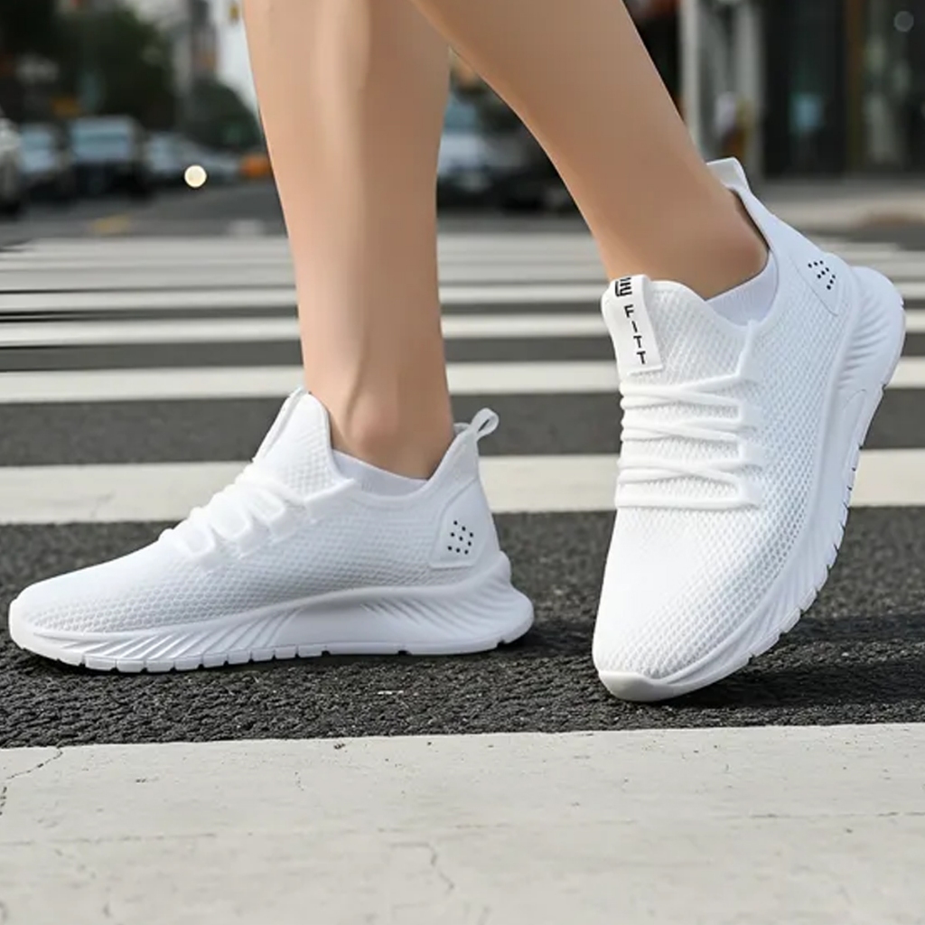 Tênis Esportivo Branco Fitt Shoes Unissex — foto 2
