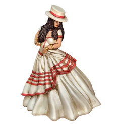 Imagem Pomba gira Maria Navalha gesso 23 cm - Umbanda - Candomblé