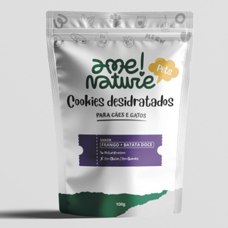 Petisco crocante Natural para Cachorro e Gato Sabor Peito de Frango 100% Natural 100 gr Ame Nature em Oferta na Shopee