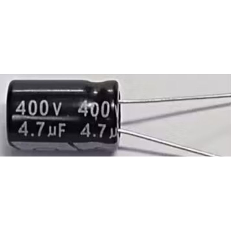 10 Peças- Capacitor Elco Para Maquina De Lavar 4,7uf/400v 105°