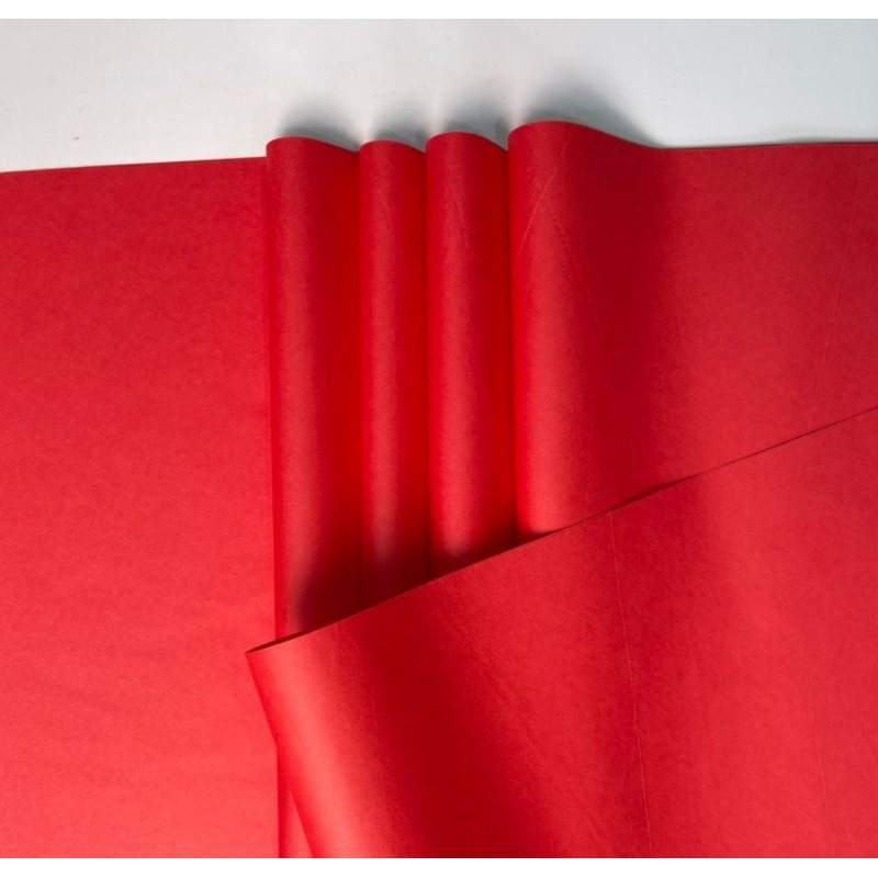 Papel de Seda Super - Vermelho 100 Folhas, Gramatura Especial ,Seu Trabalho com Mais Qualidade (Embalagem e Pipas)
