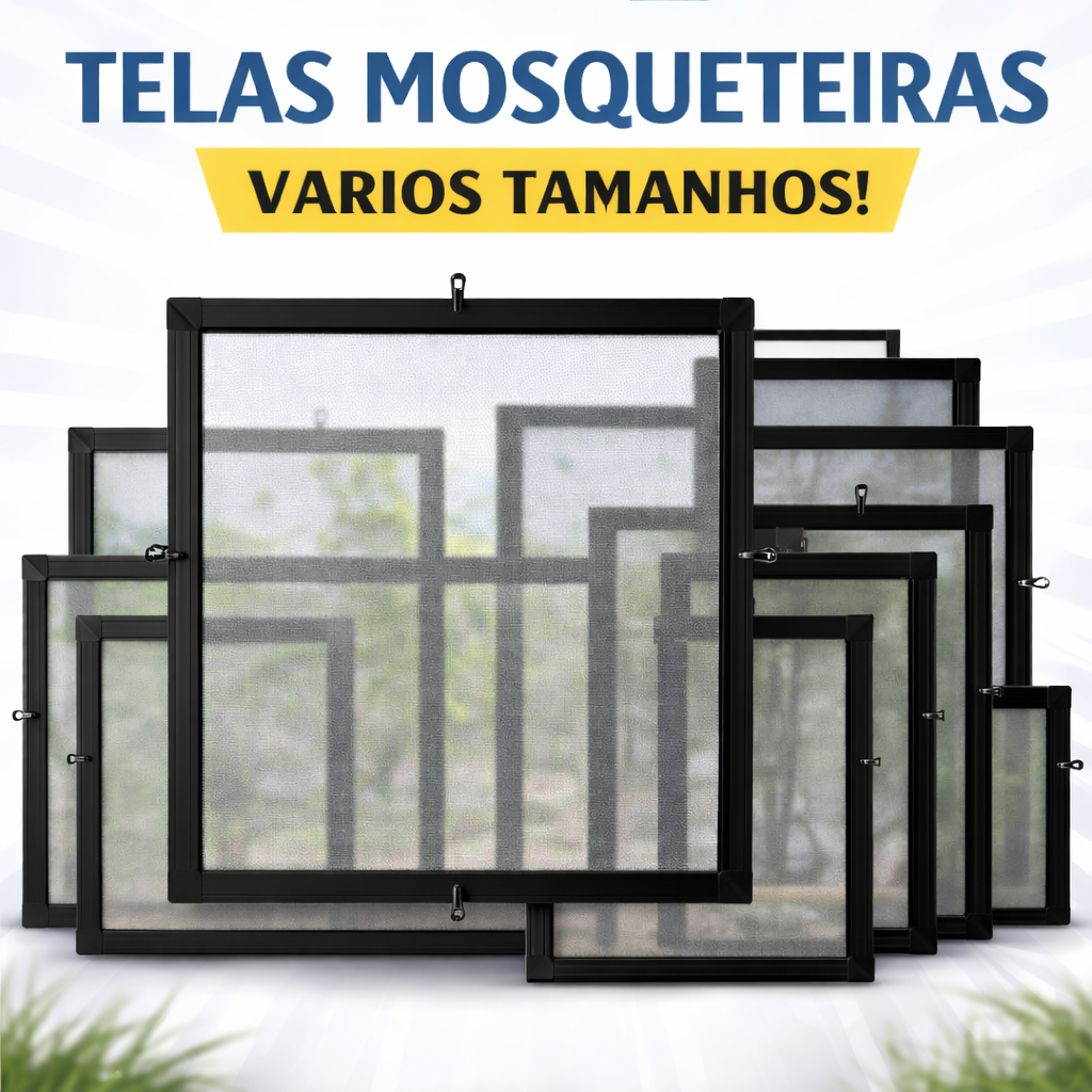 Tela Mosquiteira Premium Black – Ideal para Janelas e Ambientes Sem Insetos Mosquito Pernilongos em Oferta na Shopee