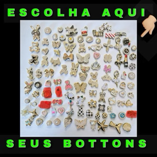 Escolha os modelos e MONTE SEU KIT de Bottons/Pins para babuches AQUI com as peças de sua preferência em Oferta na Shopee