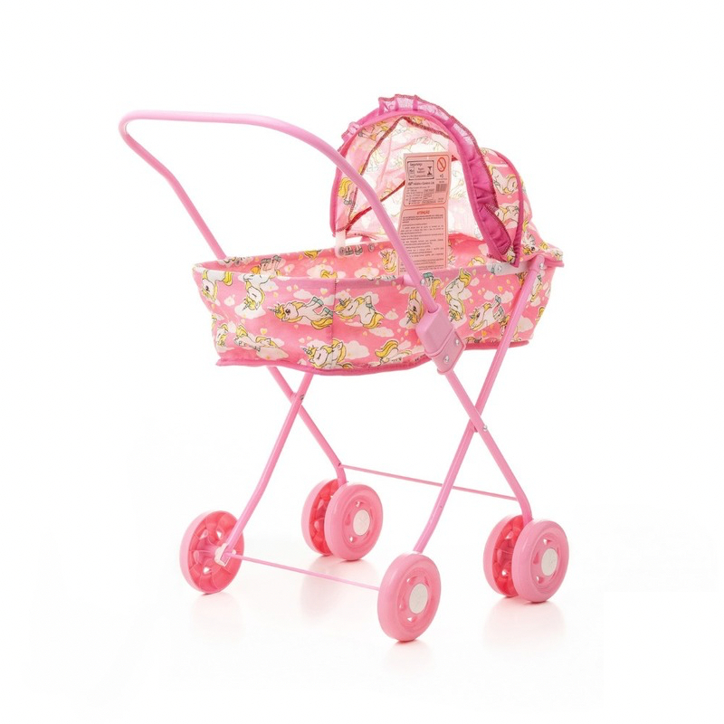 Carrinho De Boneca Reborn Baby Alive Com Capóta Dobrável