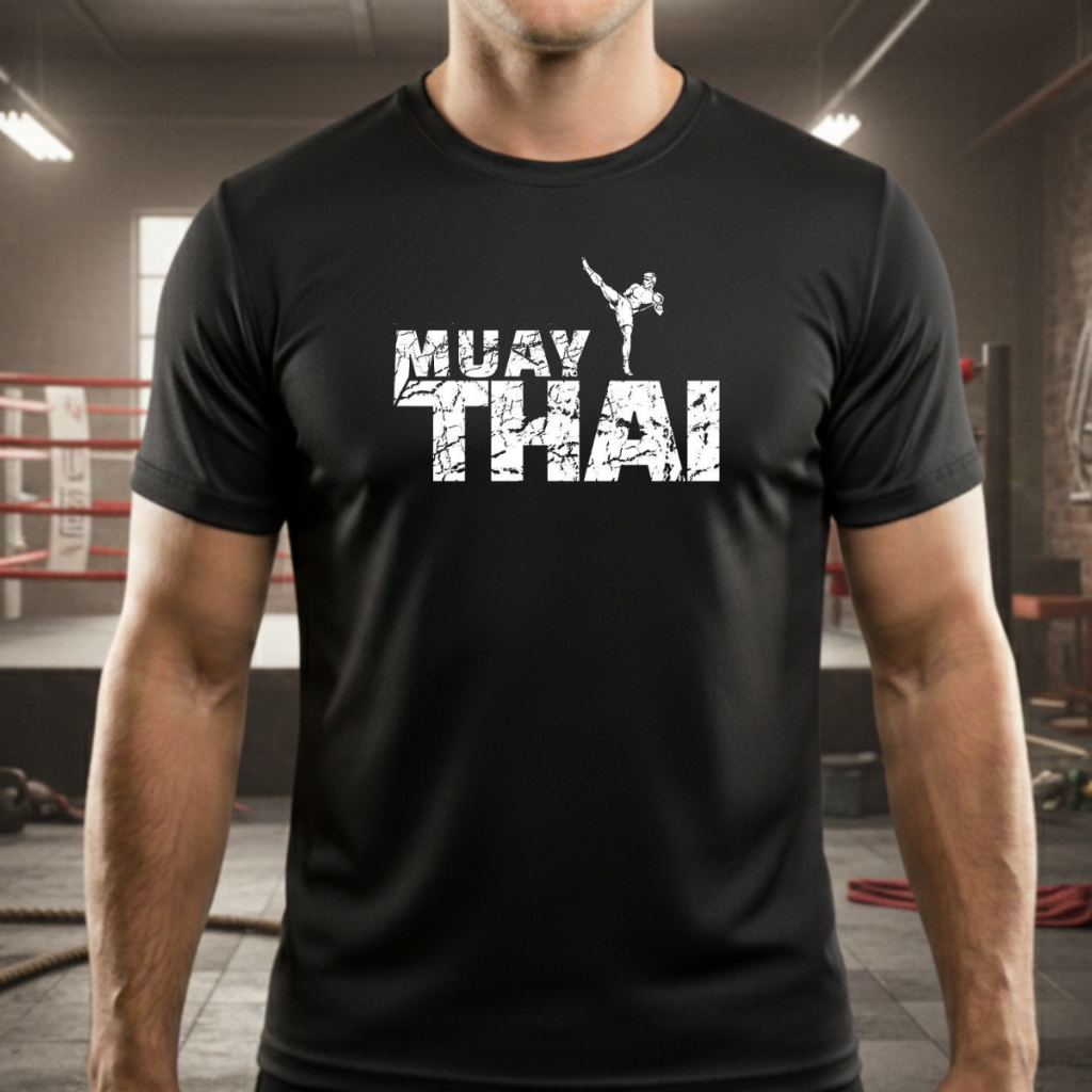Camiseta Dry Fit Muay Thai Luta Treino Academia Boxe Tailandês Leve Respirável Performance Envio Imediato