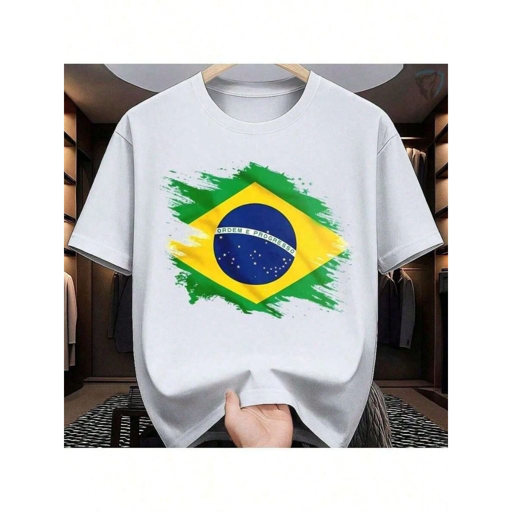 Camiseta Infantil Jovem 2 ao 16 do Brasil 2026 Torcida Canarinho Futebol Nacional