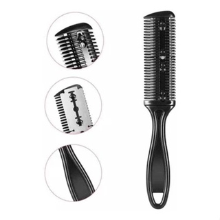 Pente Navalha Aparador Lâmina Desfia Tira Volume em Oferta na Shopee