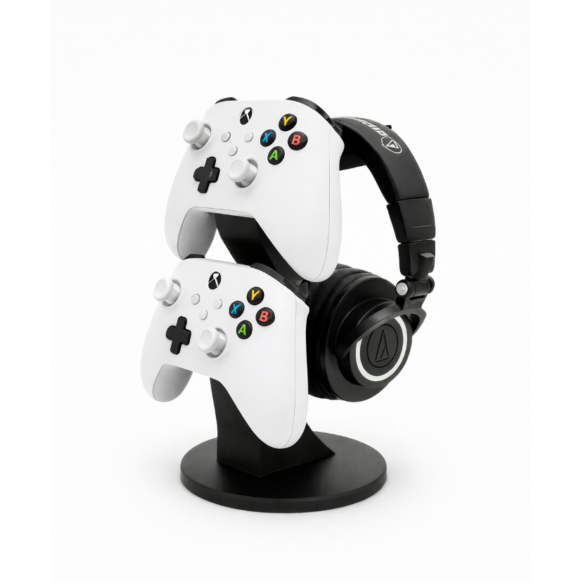 Suporte Gamer para Controle e Headset – Organizador Moderno para Setup