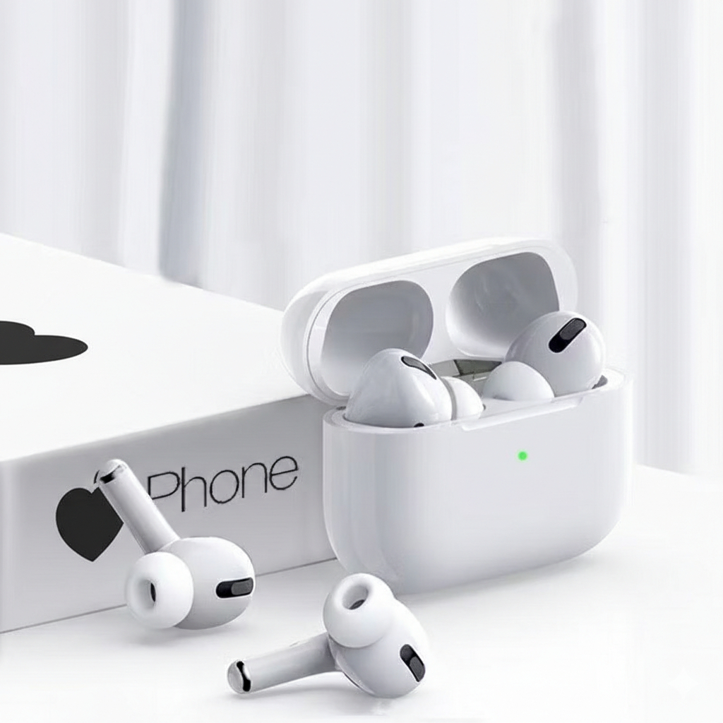 Fone de ouvido Bluetooth Sem Fio AirPods Pro 5 Compatível com iPhone e Android Premium