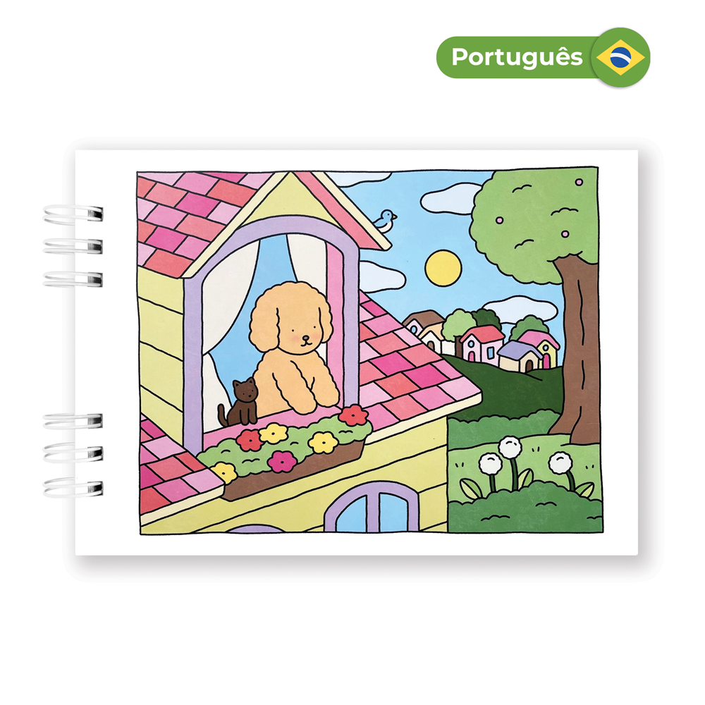 Livro de Colorir DIA PARA NOITE 25 folhas DAY TO NIGHT coloring book em Oferta na Shopee