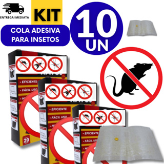 Jogo 10 Armadilha de Cola para Controle de Roedores em Oferta na Shopee
