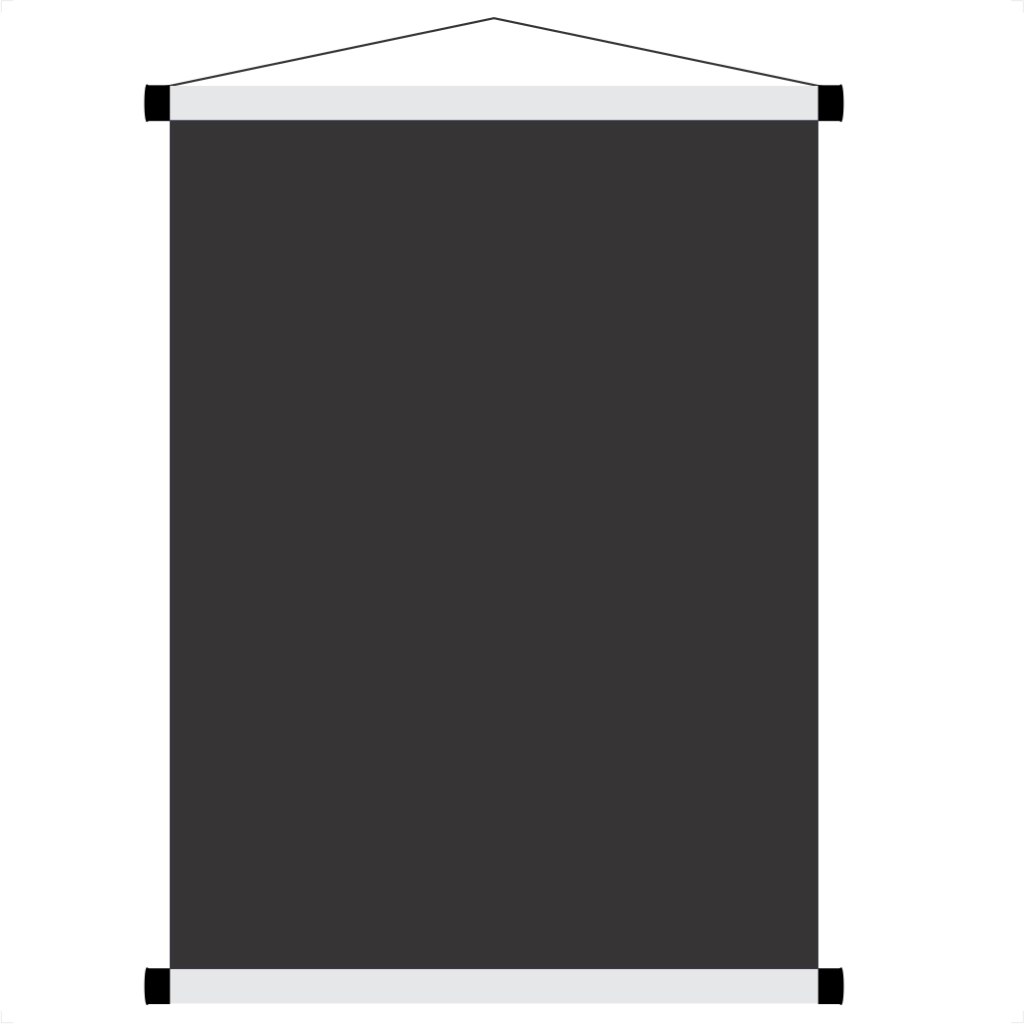 Banner Grande Quadro Negro Lousa, Banner Reutilizável, tamanho 68,0 x 95,0 cm de altura, Ref. 392 — imagem 2 de 2