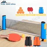 Kit de ping pong com 2 raquetes e rede