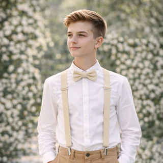 Kit Suspensório e Gravata Borboleta Juvenil Menino Veste de 9 a 17 Anos Para Festas Casamento Batizado em Oferta na Shopee