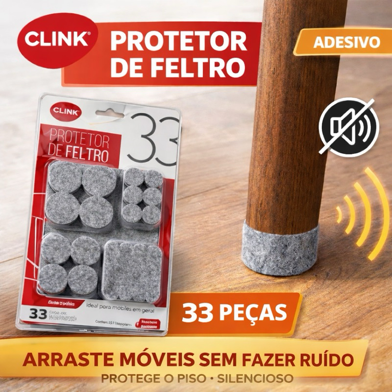PROTETOR DE FELTRO DE MÓVEIS - KIT 33 UNIDADES DE ADESIVOS PRONTOS PRA INSTALAÇÃO ANTI RISCO ANTI RUÍDO CADEIRA SOFÁ em Oferta na Shopee