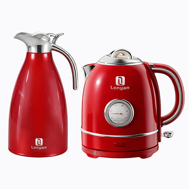 Chaleira Elétrica 1,5L 220V 127V 1355W Aço Inox SUS304 LGR-8015B Com Desligamento Automático Aquecimento Rápido Vermelho em Oferta na Shopee