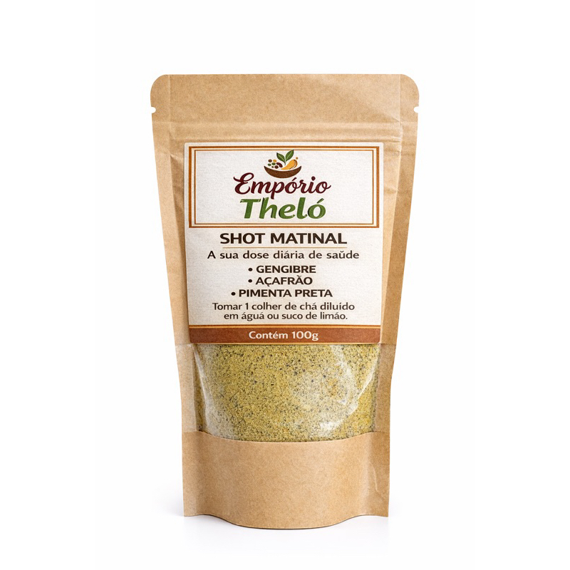 SHOT MATINAL COM GENGIBRE, CÚRCUMA (AÇAFRÃO) E PIMENTA PRETA. em Oferta na Shopee
