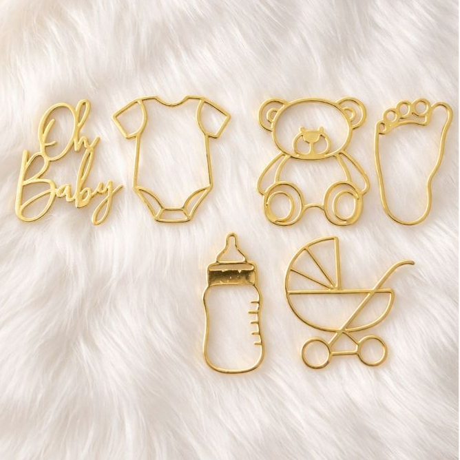 Apliques Tag Para Chá de Bebê - Chá Revelação - Chá de Fraldas Tags Para Doces e Decoração em Oferta na Shopee