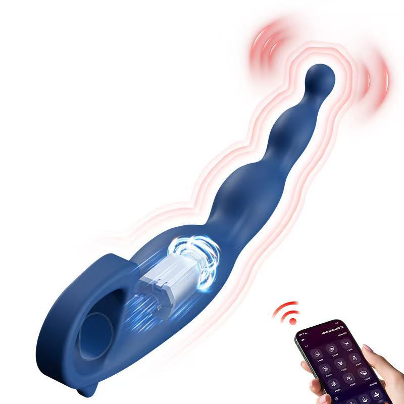 Plug Anal Vibratório com Contas – Multimodos, Silicone Macio, Recarregável e Silencioso em Oferta na Shopee