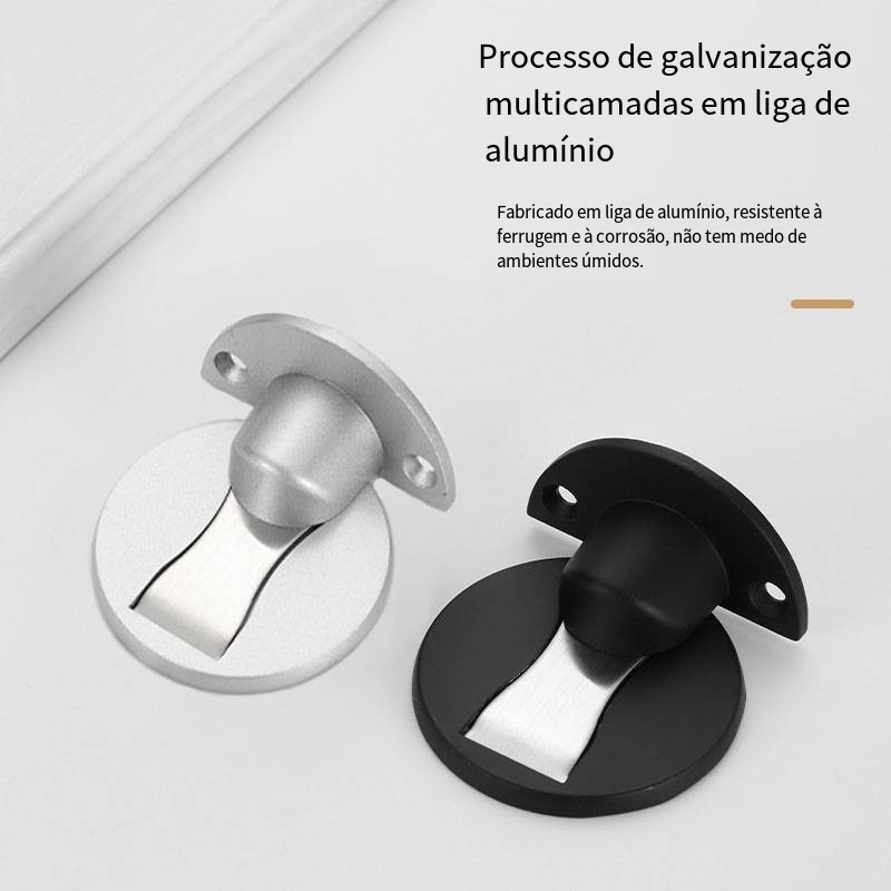 Prende Porta Magnetic Fixação de Piso Em Liga Sem Furar Com Forte Imã Porta de Quarto Porta de Casa