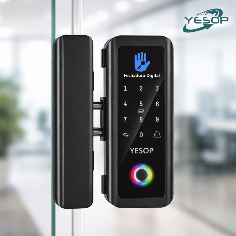 YESOP Fechadura De Porta Inteligente WiFi Resistente A Água Eletrônica De Impres