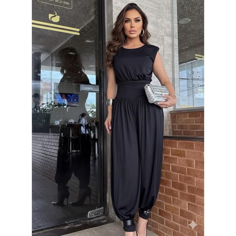 feminina macacão suplex modelo