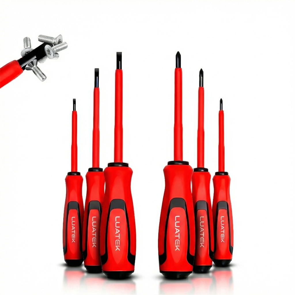 Jogo De Chave De Fenda E Philips Isolada Imantadas 6 Peças