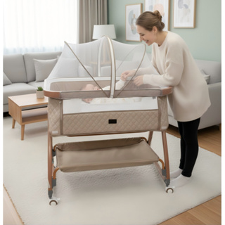Berço Moises Portátil Bebê Com Mosquiteiro Rodas E Balanço Luxo em Oferta na Shopee