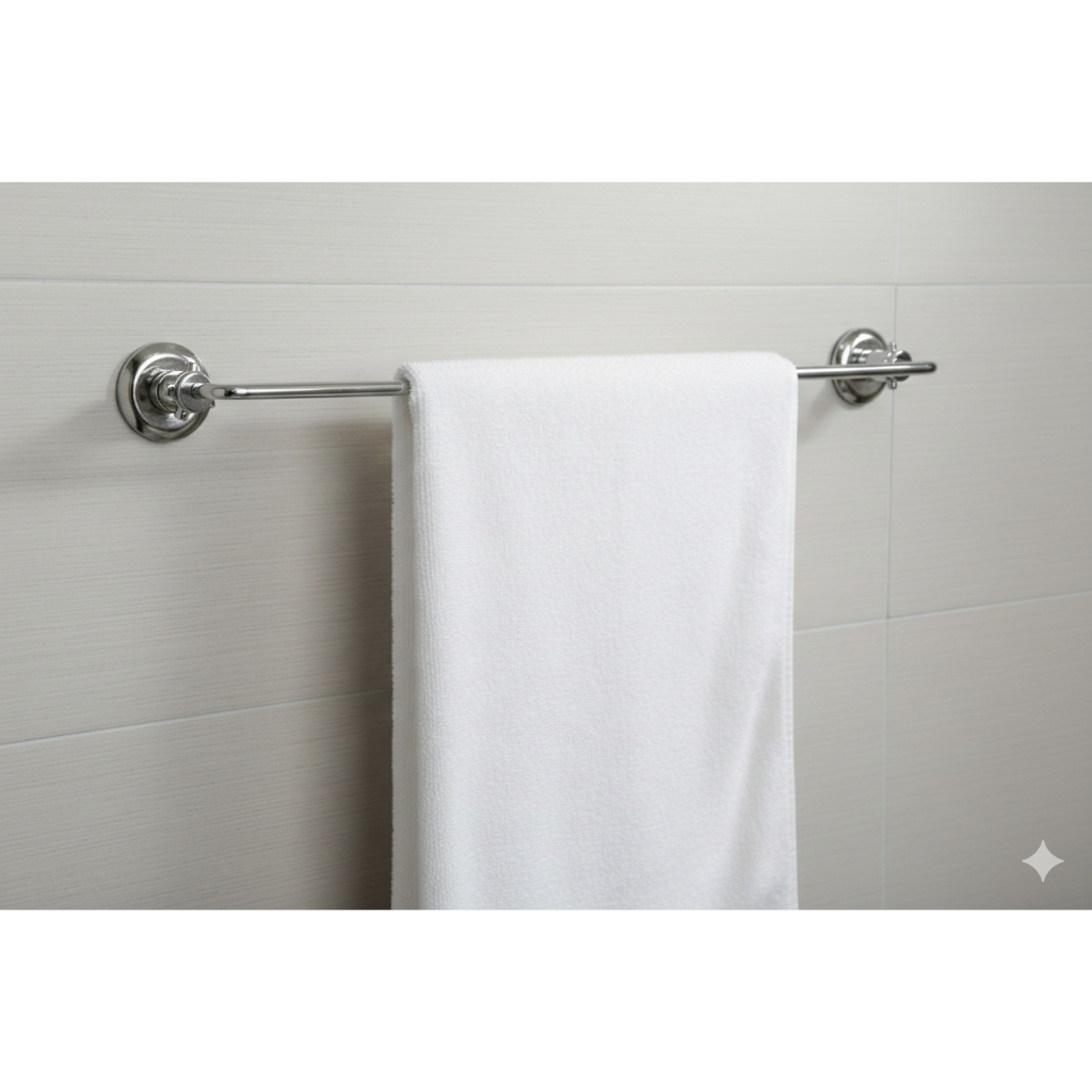 Porta Toalha Barra Metal Banheiro em Oferta na Shopee