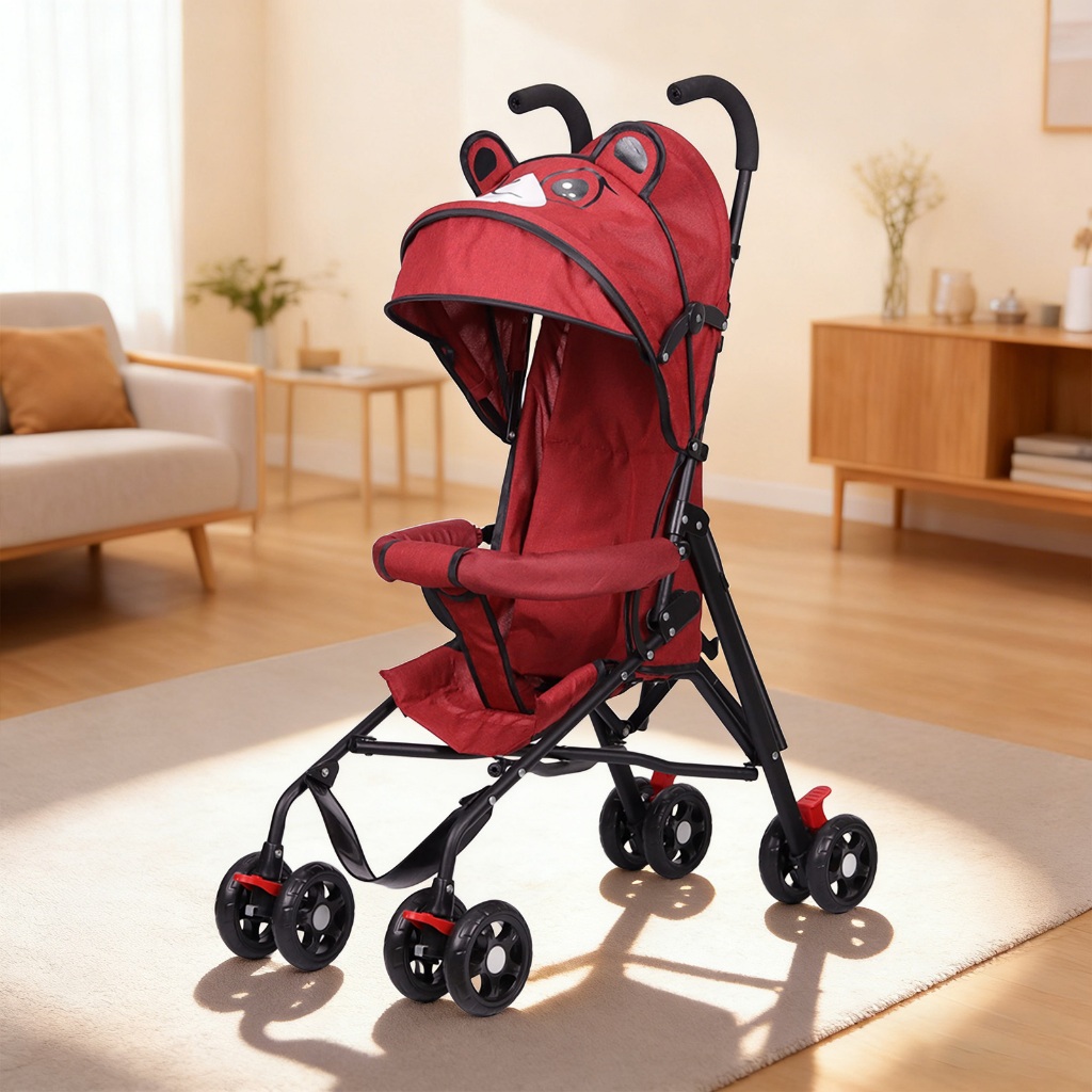 Carrinho de Bebê Leve e Pregável - Estilo Guarda-Chuva com Design Cartoon, Perfeito para Passeios em Oferta na Shopee