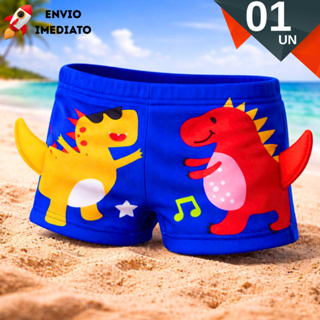 Sunga Boxer Bebê Infantil Estampa Forrada Box Modo Praia Proteção Solar Uv50+ Menino Piscina Verão em Oferta na Shopee