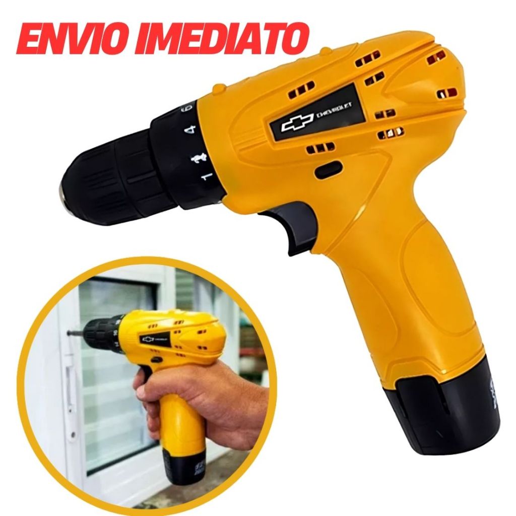 Parafusadeira Furadeira A Bateria 12v Chevrolet GM Marcenaria Oferta