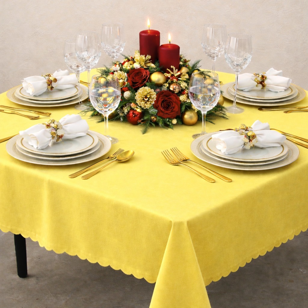 Kit 05 Toalhas Mesa Quadrada 1,50x1,50 Para Festa Buffet Acabamento laser luxo e elegancia