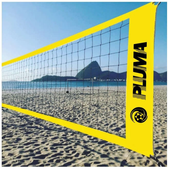 Combo (Rede De Futevolei + Marcação 9,00 X 18,00 + Porta Antena