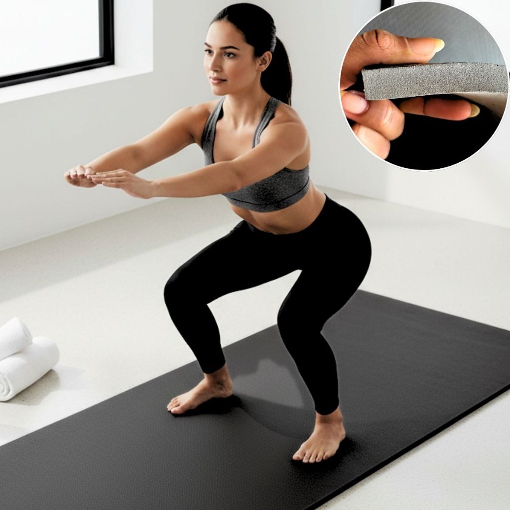 Colchonete EVA 100x50cm Grosso 15mm Atividade Física Exercício Escola Ginástica Yoga Academia Cross