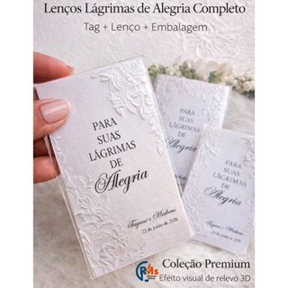Lágrimas de Alegria para Casamento Personalizado | Kit Completo com visual 3D em Oferta na Shopee