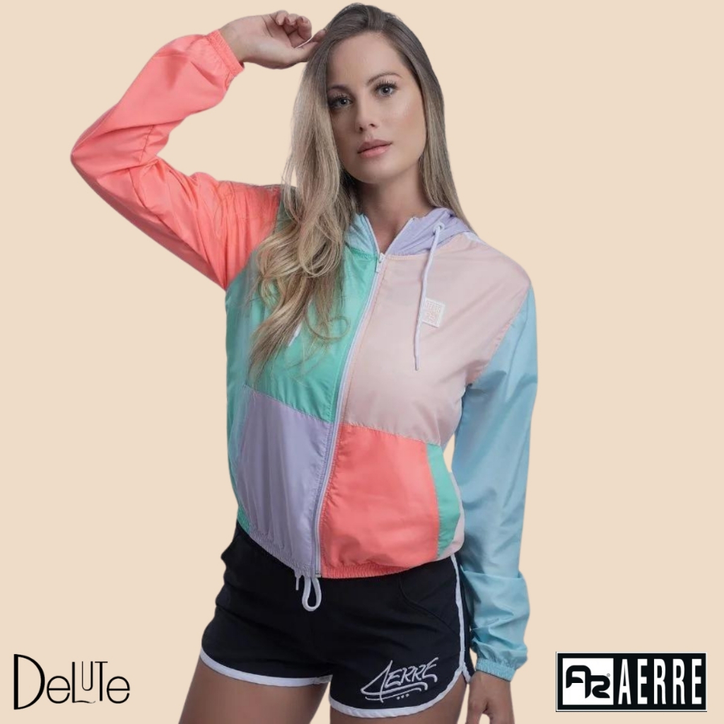Corta Vento Aerre Frio e Inverno Feminino Com Forro E Capuz Diversas Cores em Oferta na Shopee