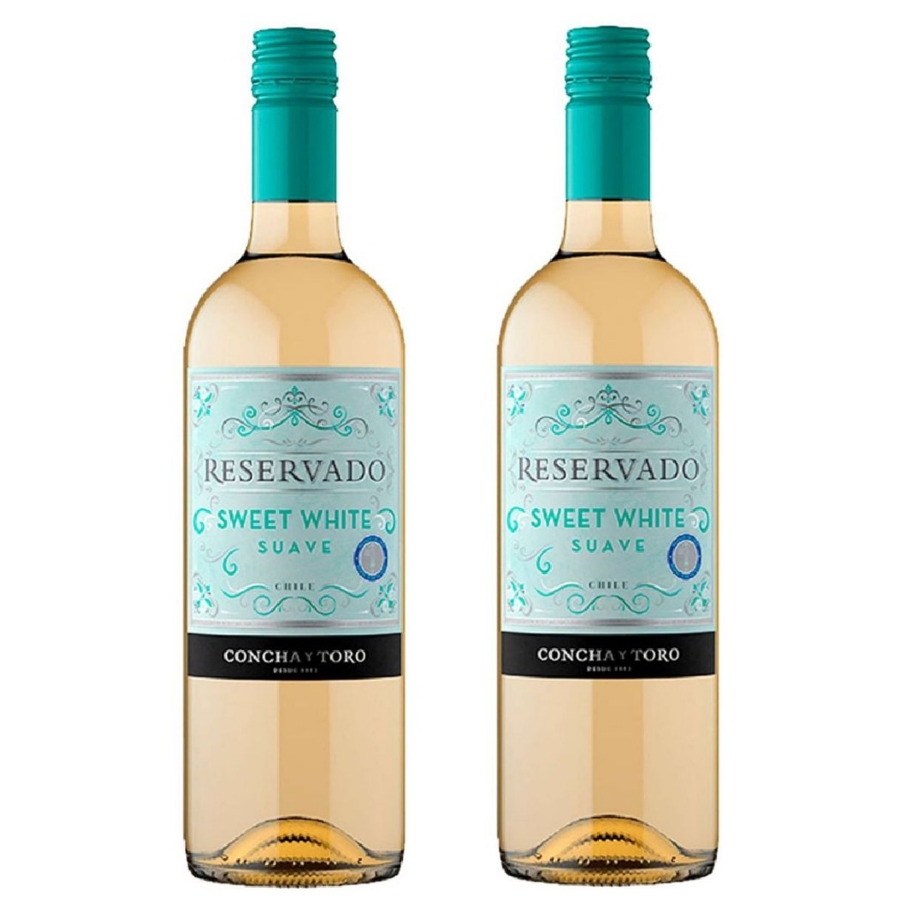 Kit- Vinho Chileno Concha Y Toro Reservado Sweet Branco 750ml em Oferta na Shopee