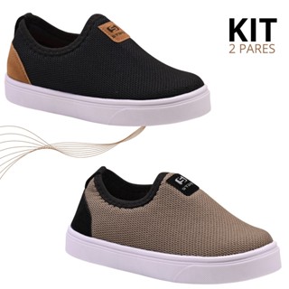 Kit Tênis Infantil Masculino Menino Calce Fácil Confortável Leve em Oferta na Shopee