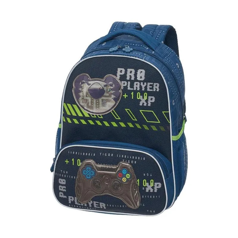 Mochila de Costas Pacific Tigor T Tigre Gamer Azul