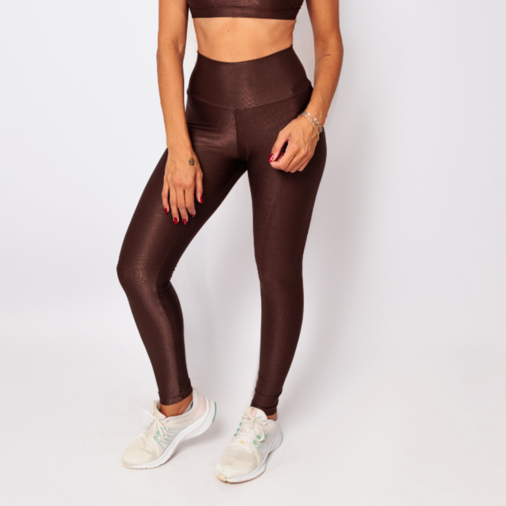 Legging Canelada Feminino Calça Costura Reforçada Academia Poliamida Premium Cós Alto Crossfit em Oferta na Shopee