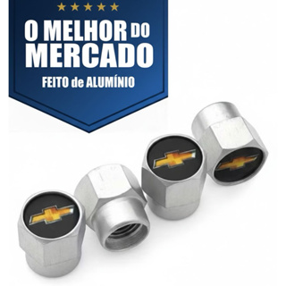 Tampa Pneu Bico Ar Roda Biquinho em ALUMÍNIO Ventil Compatível com todos Carros Chevrolet em Oferta na Shopee