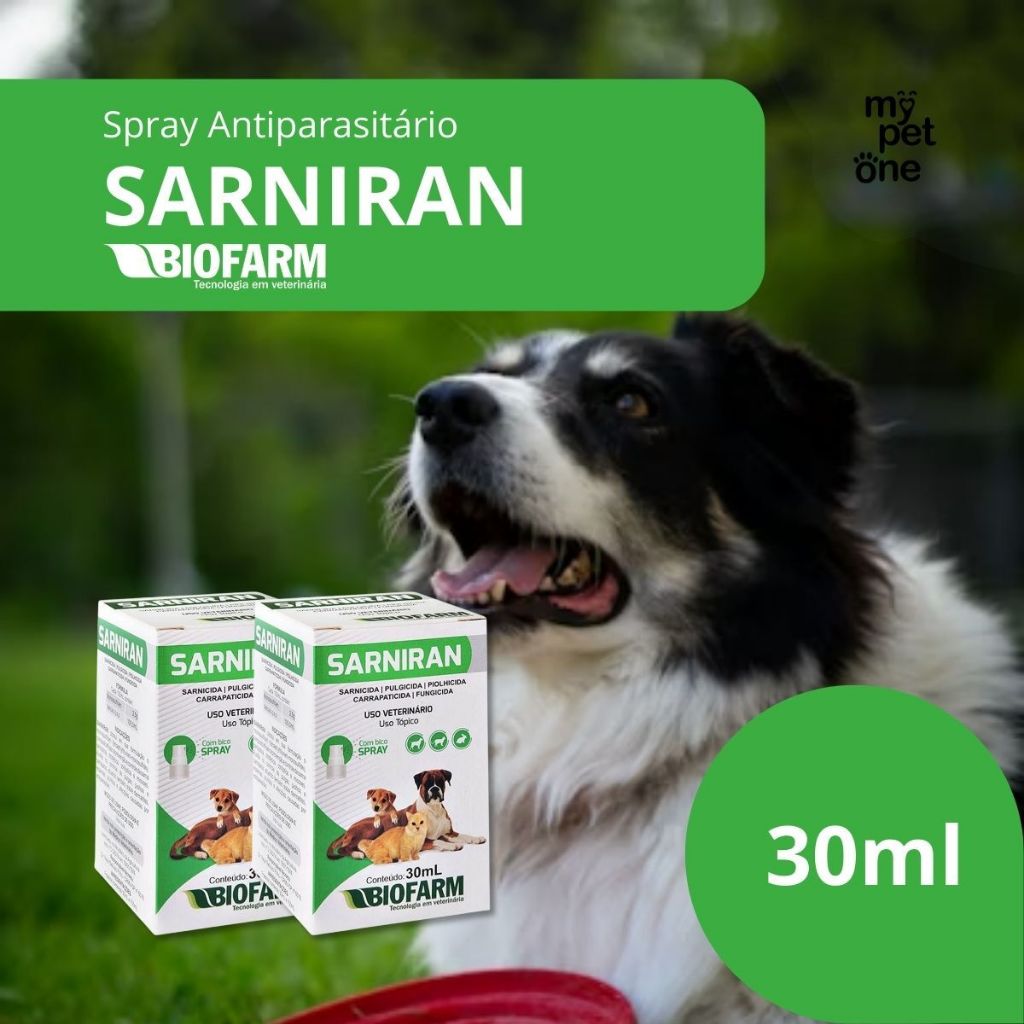 2 Sarniran Remedio Spray Anti Sarnas Piolhos Pulgas Carrapatos - 30ml