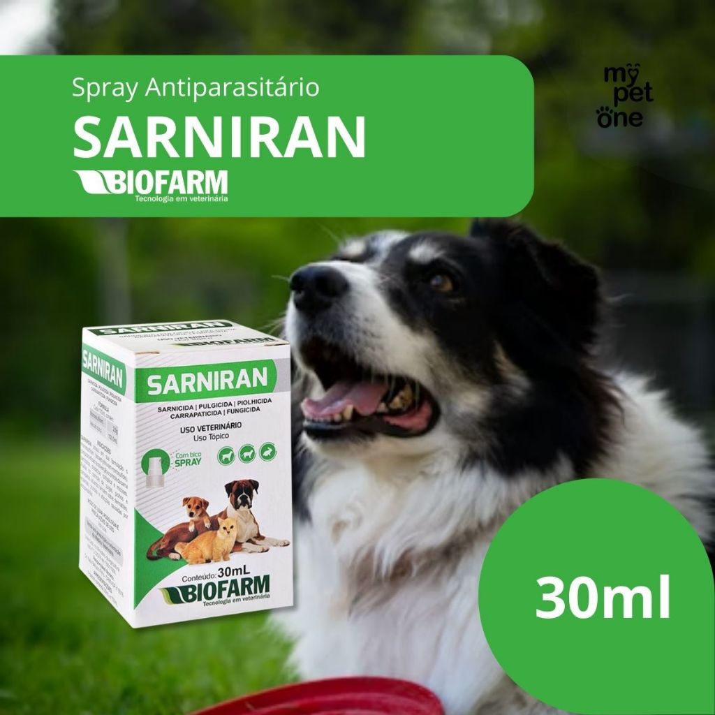 Sarniran Remedio Spray Anti Sarnas Piolhos Pulgas Carrapatos - 30ml em Oferta na Shopee
