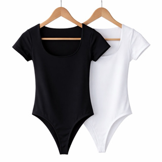 Kit 2 Body Feminino Decote Quadrado Manguinha Curta Suplex Verão em Oferta na Shopee