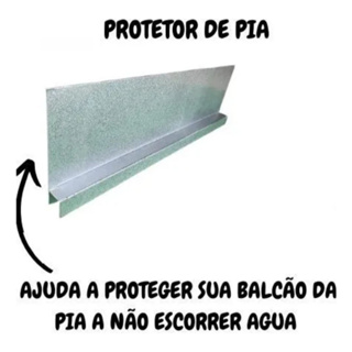 Salva Protetor Pia 1,00 X 10 Cm Al Balcão Cooktop Oferta em Oferta na Shopee